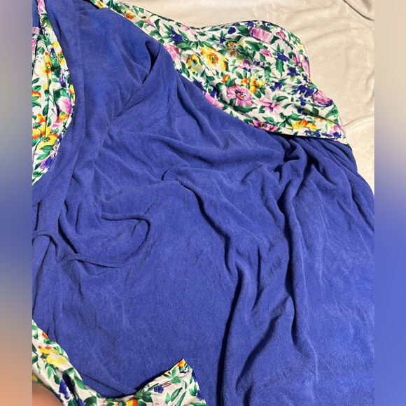 Vintage Gold Label Victorias Secret Bath Robe Terry Cloth Lined Floral One Size - Picture 4 of 12